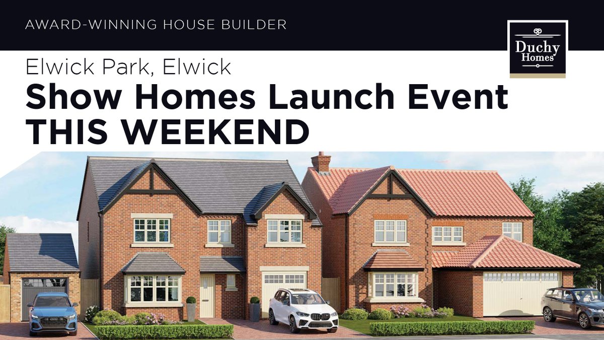 This weekend, remember to join us for the grand unveiling of our two amazing show homes at Elwick Park!
Refreshments provided throughout the weekend, along with free independent mortgage & estate agent advice.
bit.ly/3PmME1i
#Elwick #ShowHome #Event #ThisWeekend