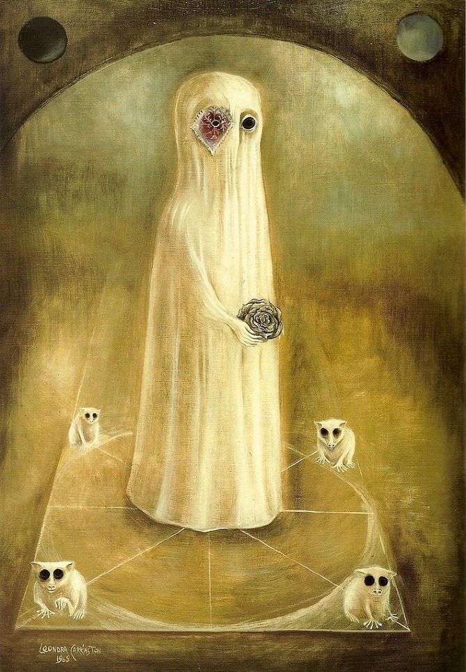 The Ancestor by Leonora Carrington oil on canvas, 1968.