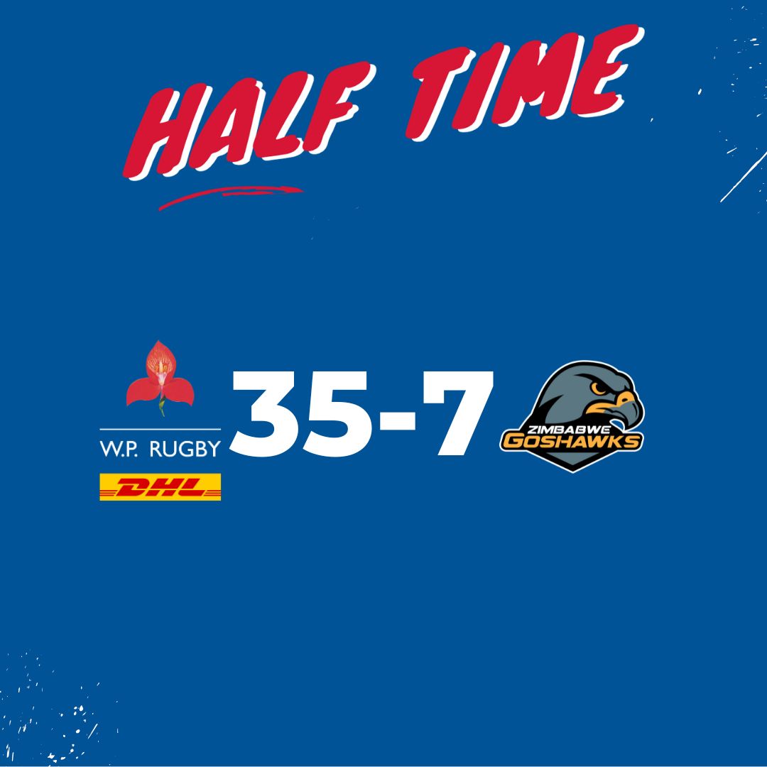 Five tries in the first half at the Harare Sports Club gives the DHL WP XV comfortable lead against the Zimbabwe Goshawks. #wpjoulekkerding #dhldelivers