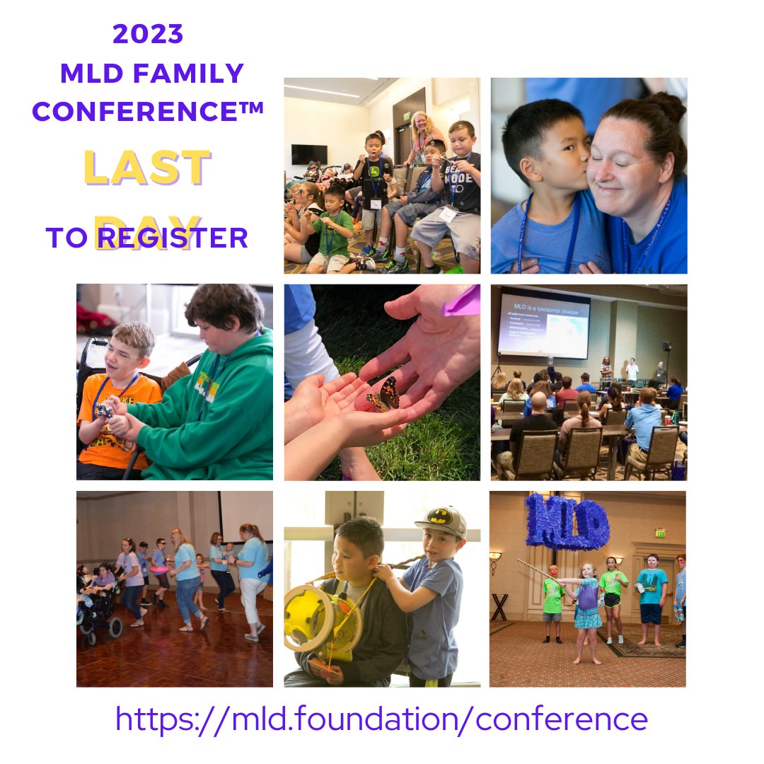 MLDfoundation's tweet image. Times up to register for the 2023 MLD Family Conference™! TODAY is the last day to join the weekend of FUN July 14 &amp;amp; 15 in Knoxville, TN.

mld.foundation/conference

Questions? teryn@mldfoundation.org