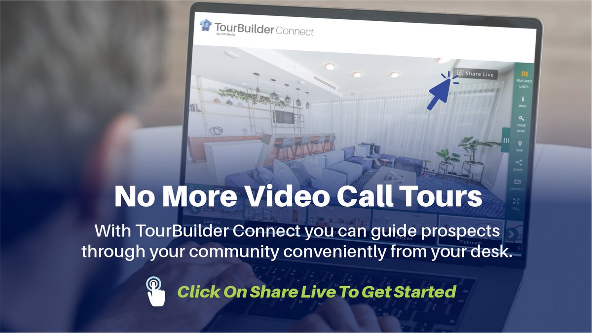 LCP_Media_'s tweet photo. Say hello to a game-changing #virtualleasing experience with #TourBuilderConnect! Our on-demand guided virtual meetings bring your property to life and let prospective tenants explore every inch from the comfort of their homes. Take your leasing game to the next level. 🏠💻 https://t.co/c95YOuA6CU