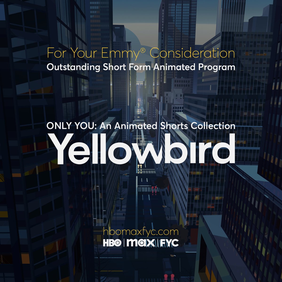 AftermanAnim's tweet photo. Excited to share, "Yellowbird" for Only You: An Animated Shorts Collection is up for Emmy consideration in the category of 'Outstanding Short Form Animated Program'.  
You can stream in now on Max!  

#FYC #Emmys2023 #animation https://t.co/Cwwb5Cldf8