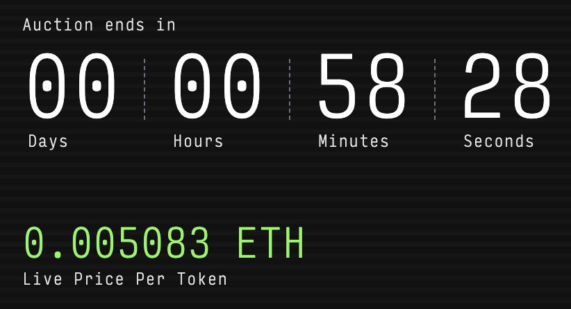 Alert! Under an hour to go until the auction closes! There’s still time to place or increase your bid!