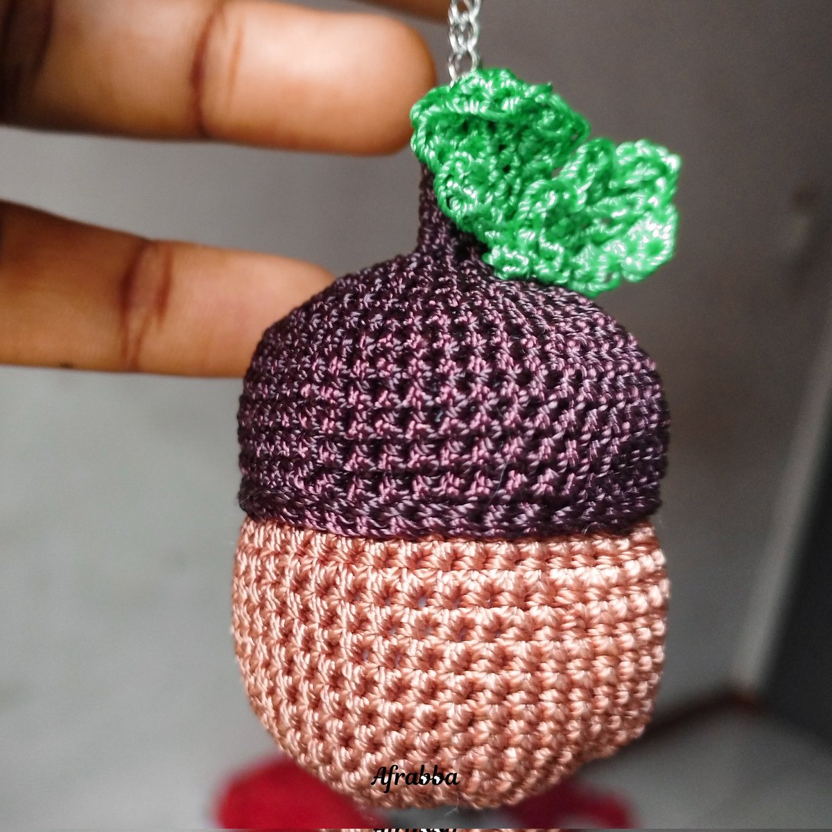 afrabba's tweet photo. An oak tree in a nut shell - Acorn

#afrabba 
#crochet #crochetedkeychain 
#acorn #acornkeyring #crochetedacorn #crochetinlagos https://t.co/JNcn8B7tnq