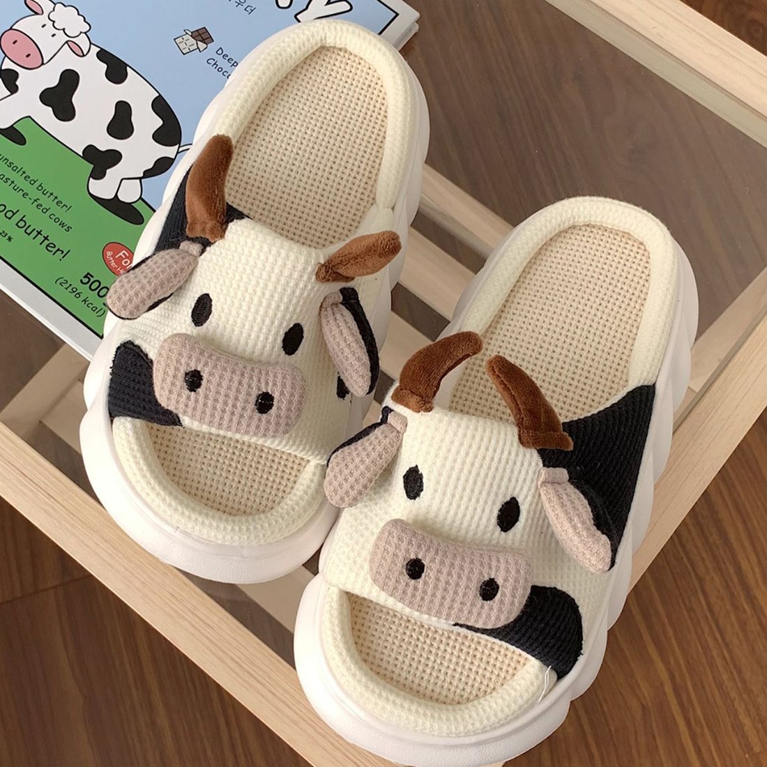Cow sandals