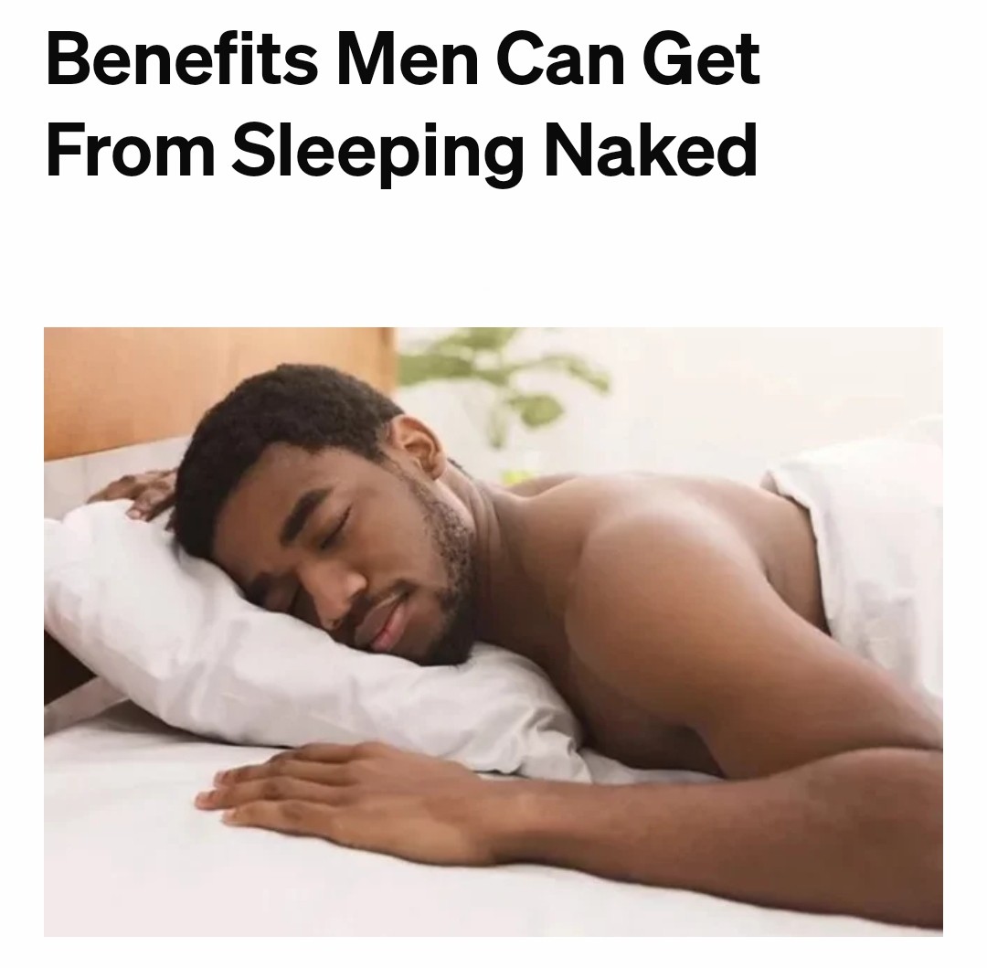 Wealth Mail on Twitter: "Why Sleeping naked has advantages for men"