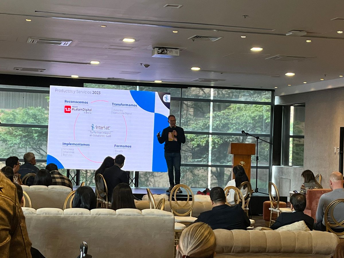 divulabunal's tweet photo. La profesora @lizherreraq y coordinadora de @UNALabUNAL presente en la rueda de negocios empresas finalistas y partners de @Interlat en el marco de los #PremiosLatam 2023. Esta noche será la gala de premiación. https://t.co/aKm3JLs5vt