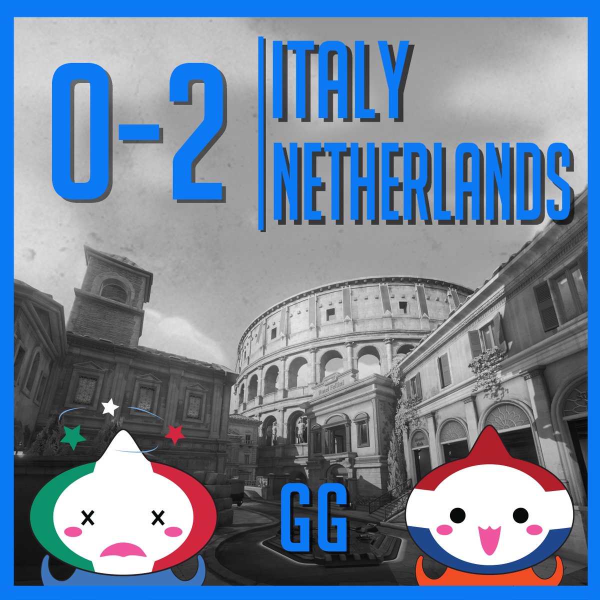 GG <a href="/OWranje/">🇳🇱 OWranje</a> 🫶🏻

Team Italy will come back stronger than ever in 2 days, on June 25th, for the match against <a href="/SpainOWWC/">Selección Española de Overwatch 🇪🇸</a> 💪🏻

#OWWC2023 #TeamItaly #FuriaRoja