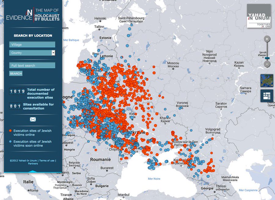 UCL_Holocaust's tweet photo. If you teach about the 'Holocaust by bullets' @yahadinunum's #InEvidence is FREE &amp; worth exploring. 
It offers a digital map providing unprecedented insight: https://t.co/h4SckvSku8  
RT @hmccord78 @AR_Pearce https://t.co/NFClc27FLN