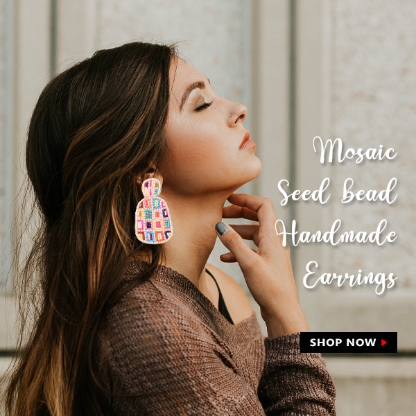 Mosaic Seed Beaded Colorful Earrings

#fashionearrings #seedbeadearrings #colorfulearrings #mosaicearring #dailyearrings #earringoftheday #jewelrywholesale #earringwholesale