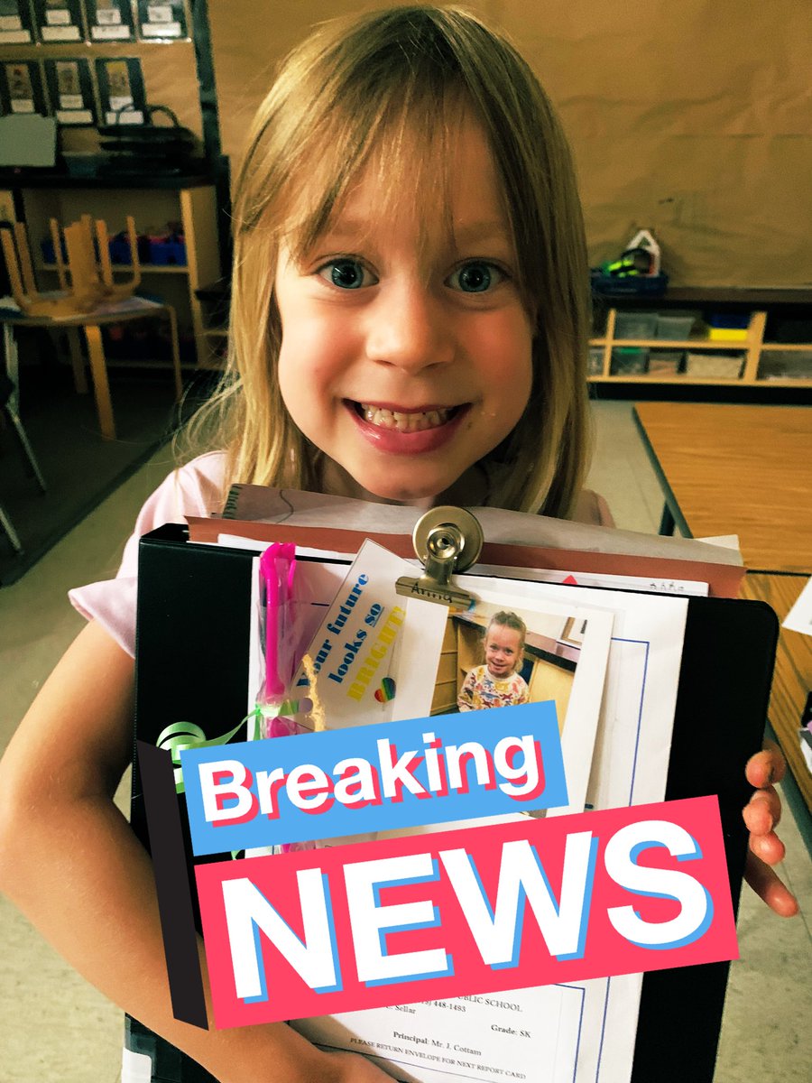 We are VERY excited to be bringing home our Journey Binders, report cards and special gift today. We hope you enjoy looking through and learning all about our incredible year in kindergarten. Our special V.I.P party is on Monday. We get to wear our 👑 one more time! #3moredays