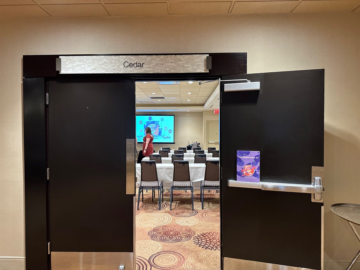 CPA_SOGII's tweet photo. Join us in the Cedar room for a workshop on femininity, Femmephobia, and working with parents and families! Come in any time - here till 4! CE credits available, all attendees get a free copy of The Femmephobia 101 workbook! #cpa23 @CPA_SCP https://t.co/Cj7DDIifx6
