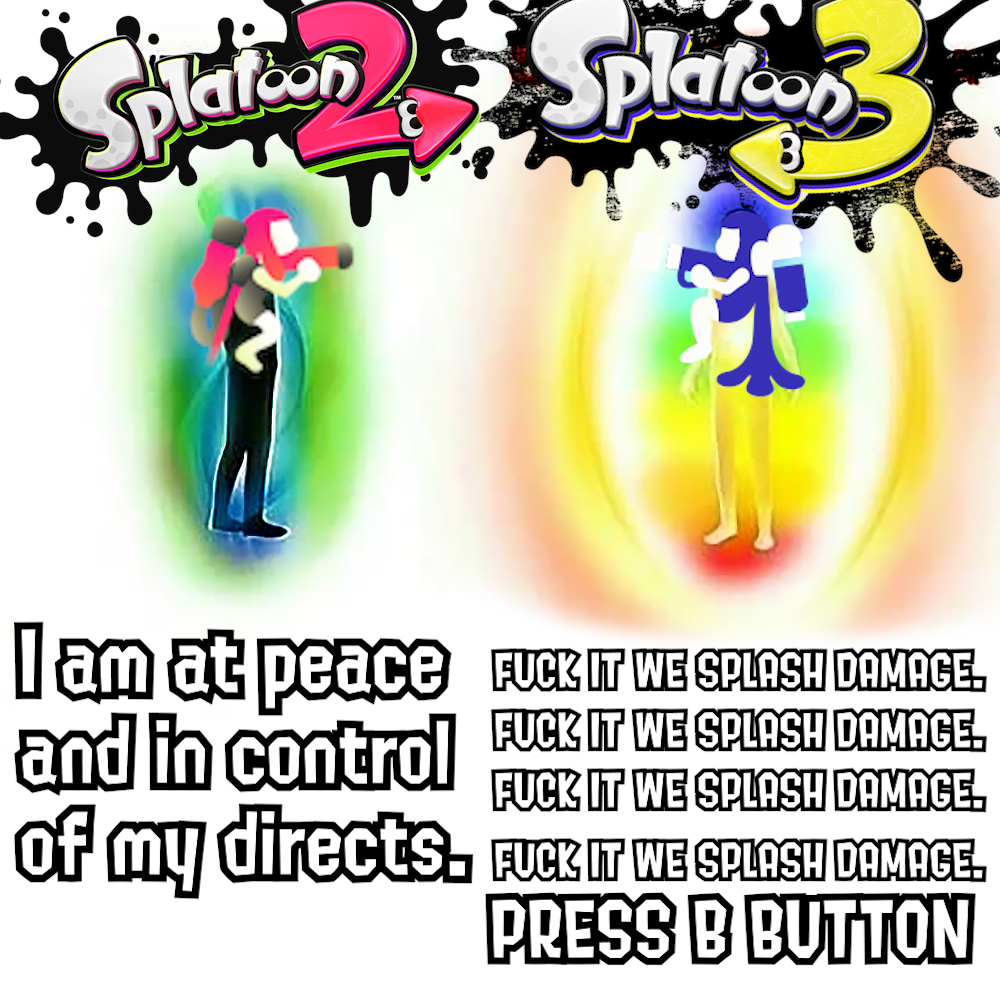 Splatoon 2 Inkjet vs Splatoon 3 Inkjet