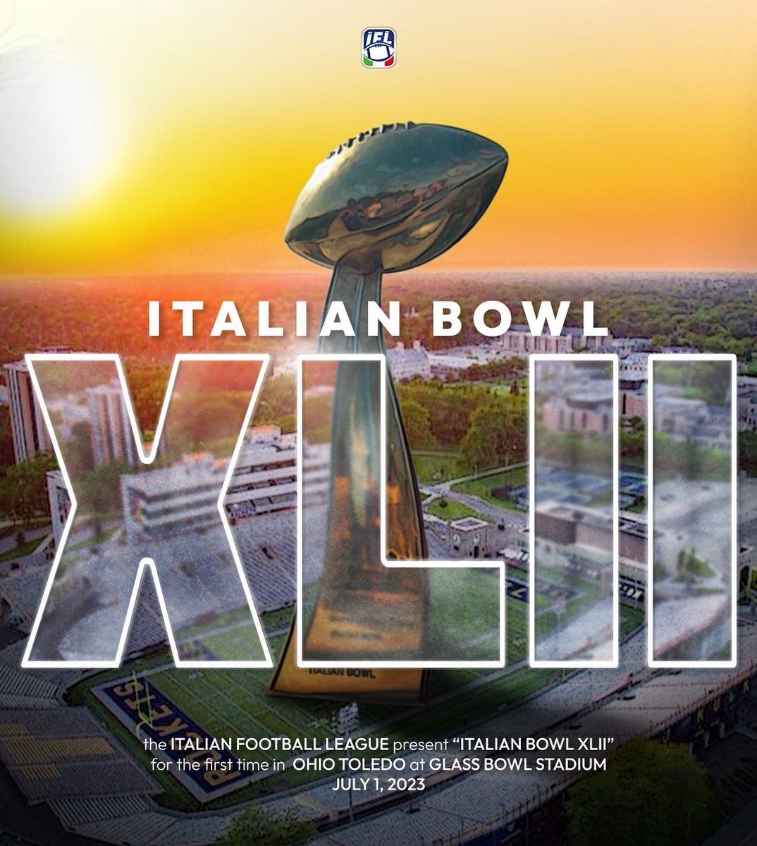 CorporateCEC's tweet photo. #CECinc is a proud sponsor of @italianbowlusa, coming to Toledo July 1st!
The Italian Football Leagueβs championship game will be played in the USA for the first time and tickets start at just $15: https://t.co/iPUOEmRokl
#RoadtoToledo https://t.co/X7gXQn9VE2