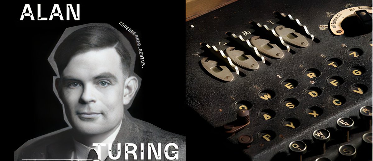 IntlSpyMuseum's tweet photo. “Those who can imagine anything, can create the impossible.” 🌈

Today in #SpyHistory: Alan Turing, pioneering computer scientist, cryptanalyst and WWII code-breaker of the ENIGMA, was born on this day in 1912.

Explore his legacy in the Museum's "Codes" exhibit. https://t.co/aHaAxmjuIt