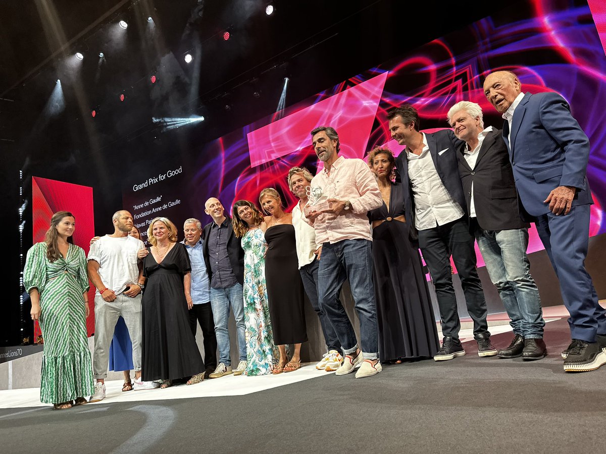 @Mastercard @McCANN_PL The winner of the Grand Prix for Good is @Fondation_AdG’s ‘Anne De Gaulle’ by @HavasParis! 🏆 #AdweekAbroad #Cannes2023