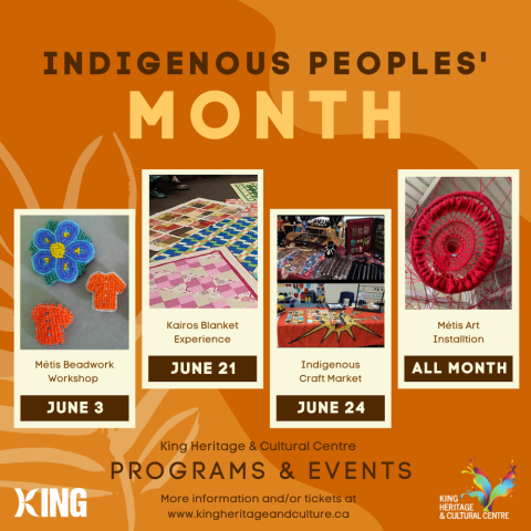 Celebrating #NationalIndigenousHistoryMonth Attend the Indigenous Artisans Market, presented by the Indigenous Action Committee, on Saturday at the King Heritage & Cultural Centre, noon to 3 p.m., 2920 King Rd. Indigenous artisans, live music, free refreshments. All are welcome .