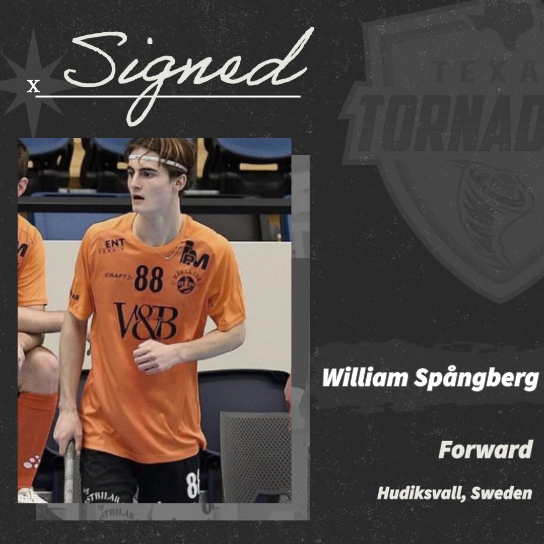 nafltornadoes's tweet photo. Introducing our next player: William Spångberg! https://t.co/4QvrNPkvOO