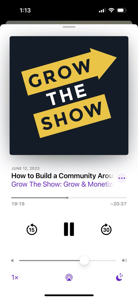 Really enjoying this episode of the Grow the Show podcast from @KevinChemidlin - tons of valuable tips for building community around your pod! Plus, the way he produces the show has been enlightening! 🤯👏🏻