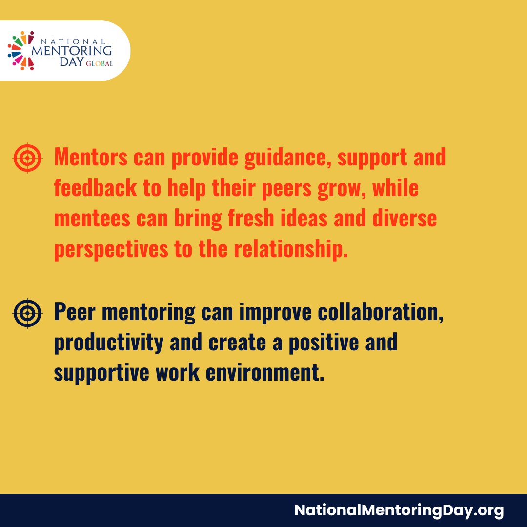 Embrace the power of #peermentoring and unlock a world of possibilities for personal and professional growth. By fostering a culture of collaboration, respect, and continuous learning, we can create an environment where everyone thrives. (1/3)