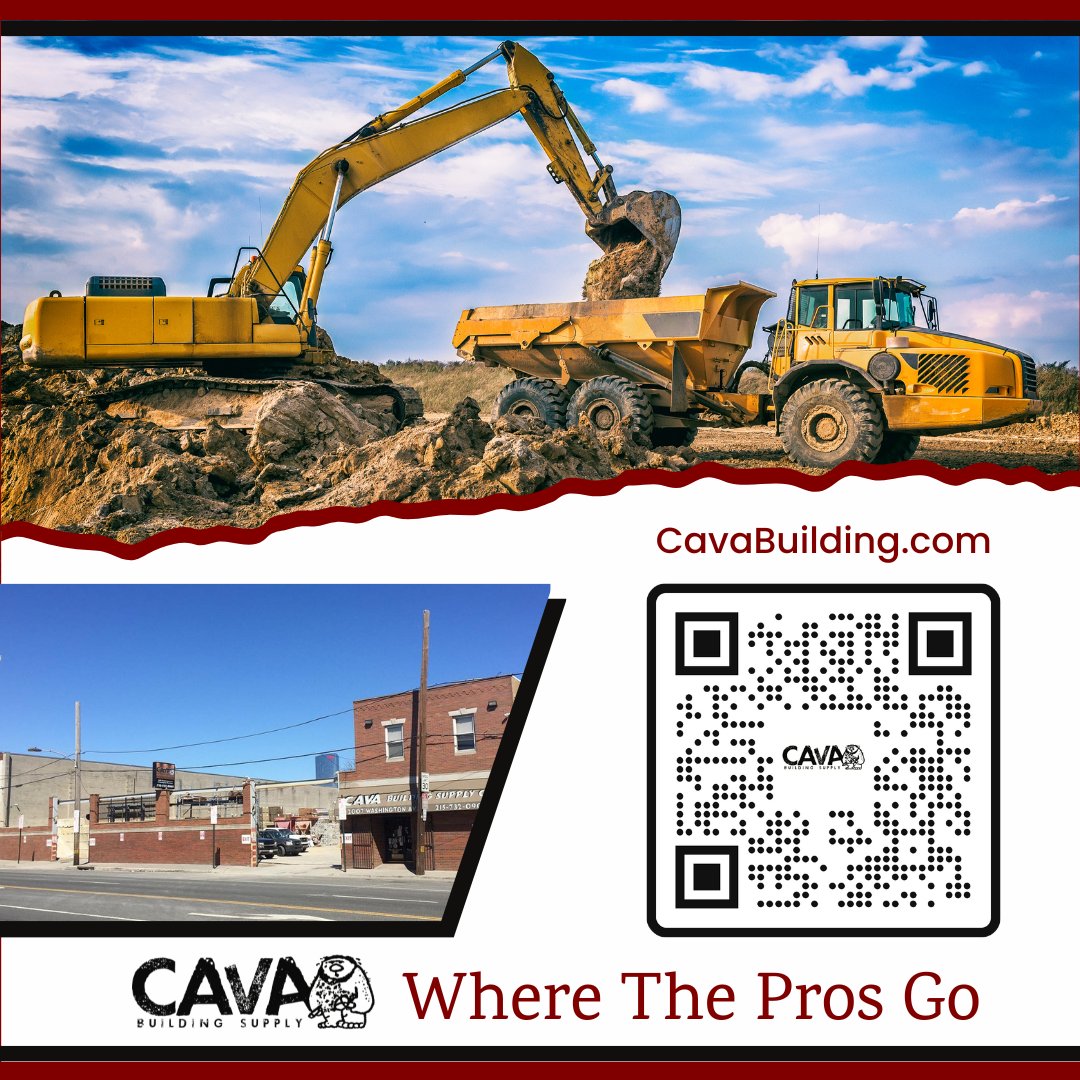 CavaBuilding's tweet image. Happy Friday! Don't forget your list, we have it. Cava Building Supply has been at the foundation of the building industry in Philadelphia for over 50 years. We're here, every day, helping you build. #MasonrySupply #Bricks #CustomStone #cavabuildingsupply