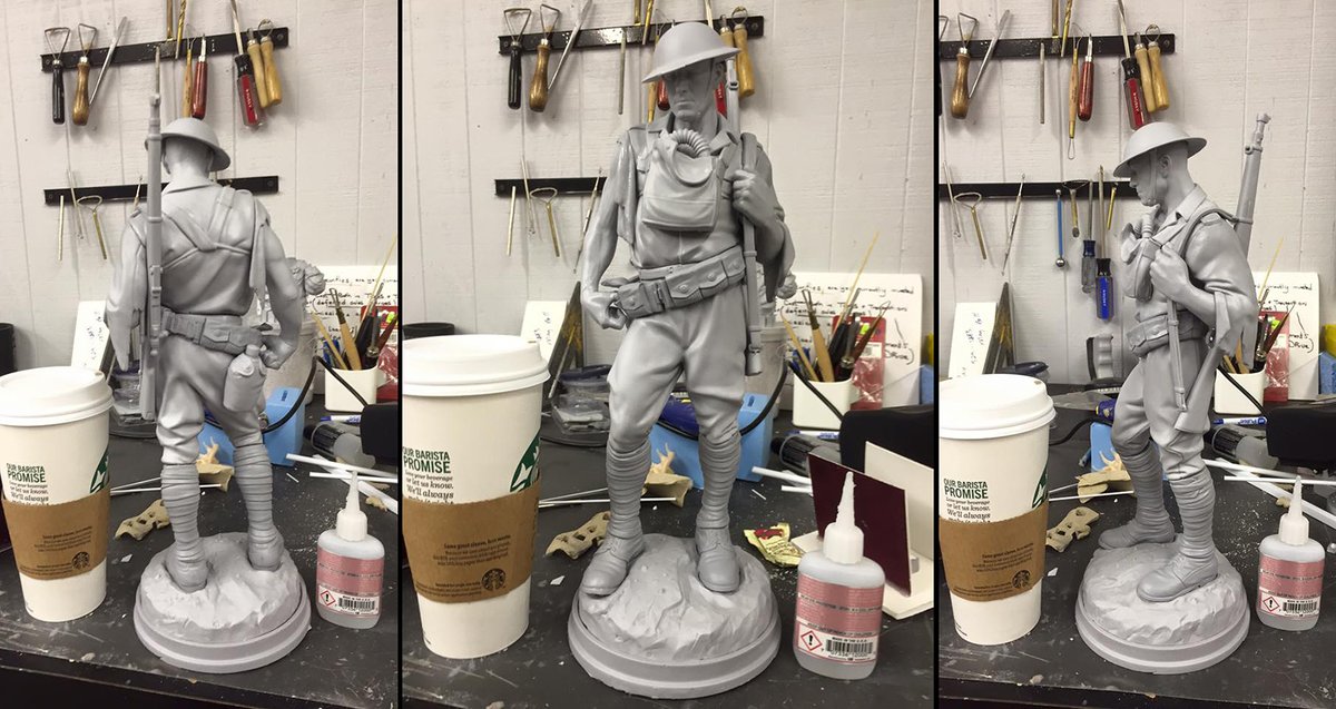World War I soldier I sculpted for Rob Steiner from Studio Roboto.

#worldwar1 #soldier #worldwar
#3dprint #3dprinting
#3dmodeling #3dcharacter #characterdesign #3dart #3d #3dsculpting #3dsculpt #zbrush
#collectibles #collectibledesign