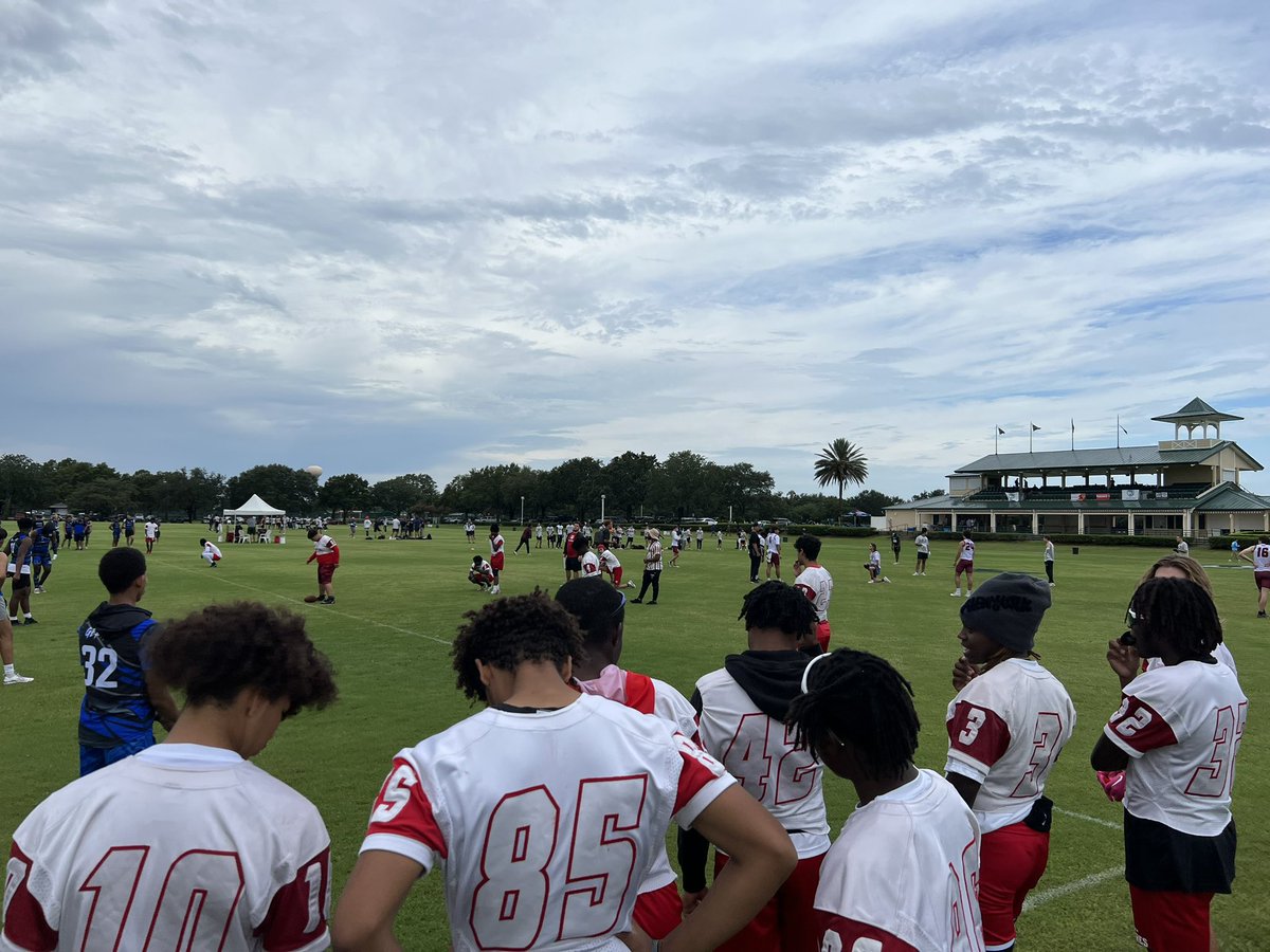 Competitive first day of ball for your #TavaresHS Bulldogs at @FHS7v7A State Championship. Wrap things up tomorrow with Day 2. #ProgressNotPerfection #bulldogfootball #thsdawgs #tavaresfootball