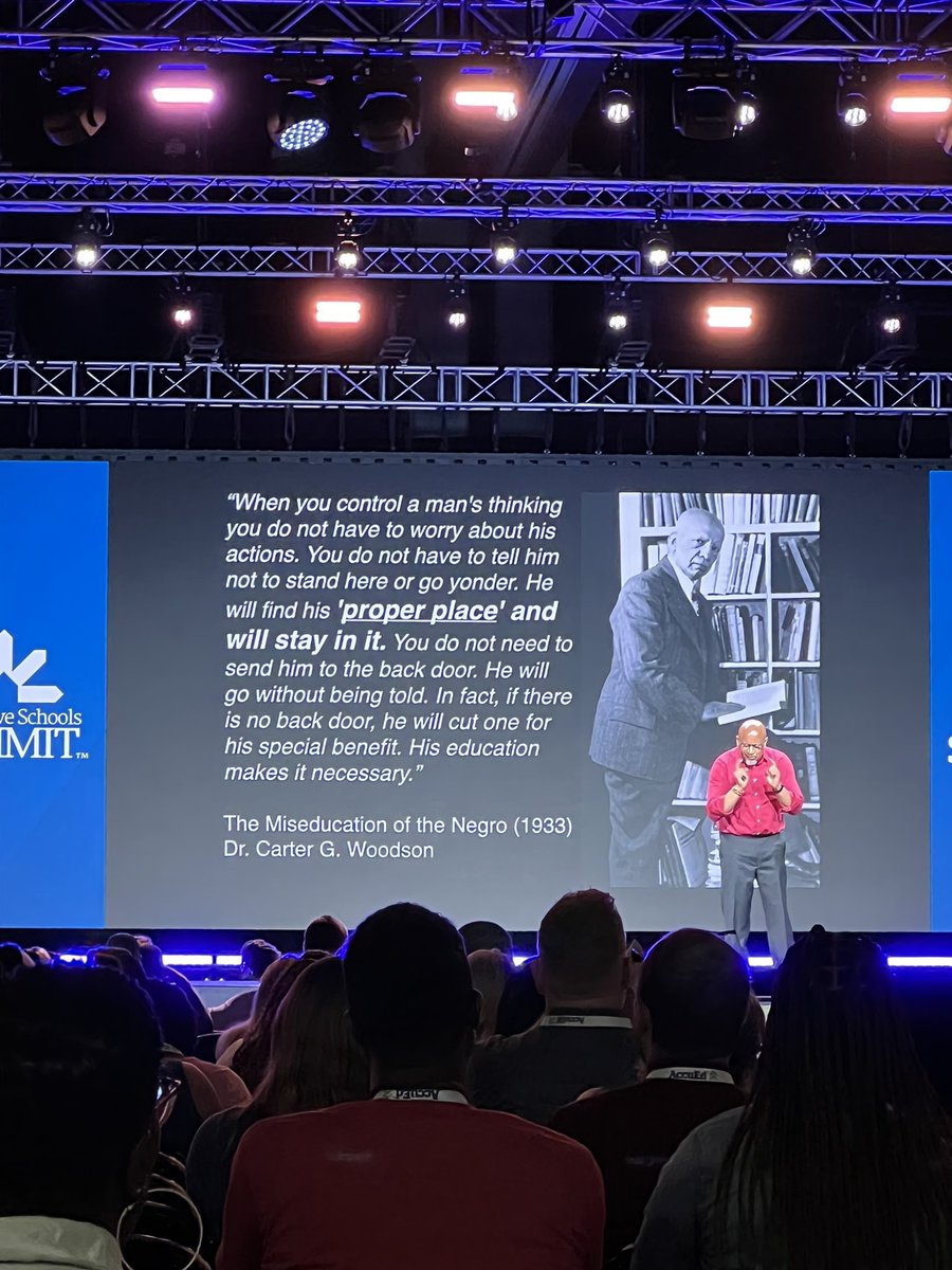 I've done close to 3000 presentations in my lifetime...and I always bring the wisdom of the late, great Dr. Carter G. Woodson along with me. #InnovativeSchoolsSummit #Atlanta #bam
