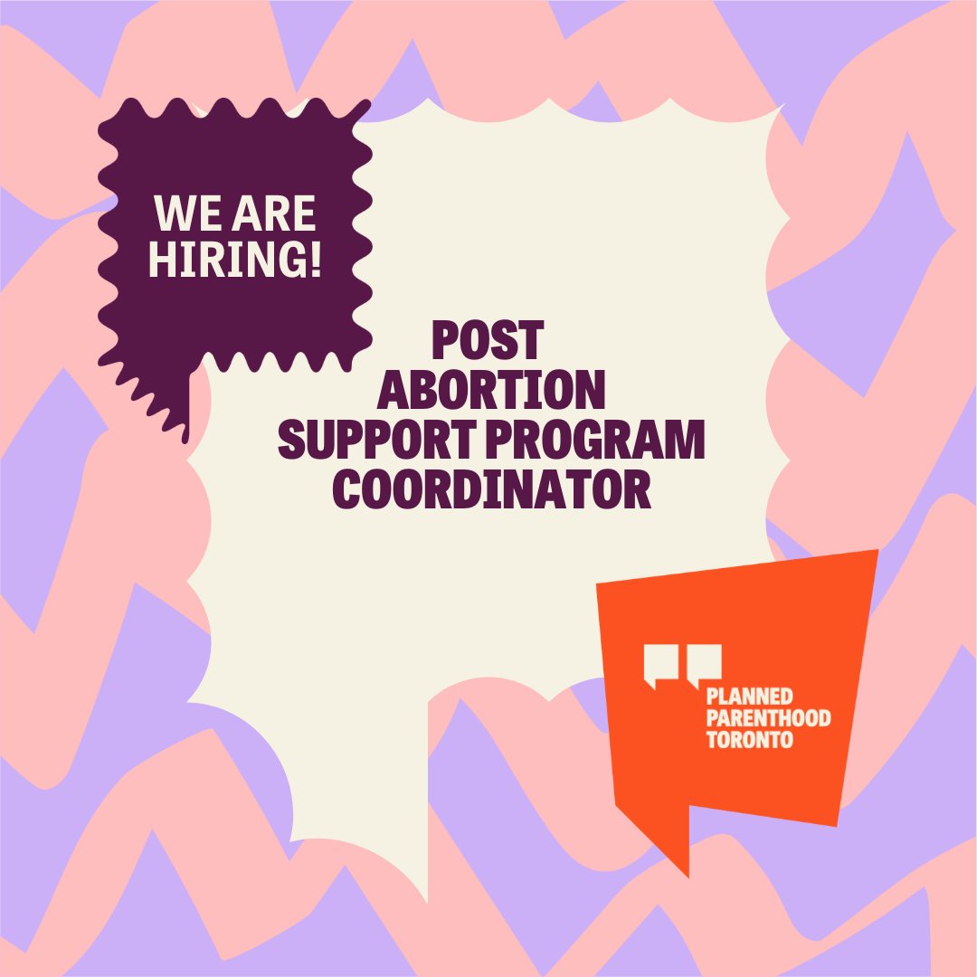 PPT is hiring a full-time Post Abortion Support Program Coordinator for a 6-month 
contract! To learn more about this new position, or apply, please go to buff.ly/46hOmqD