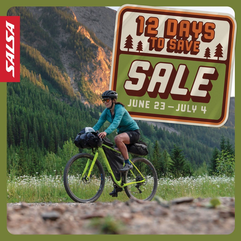 Sale alert! Now through July 4th, we have select Salsa bikes and frames for 20% or more off MSRP. Stop by and go home with the Salsa you’ve always wanted at a great price.
