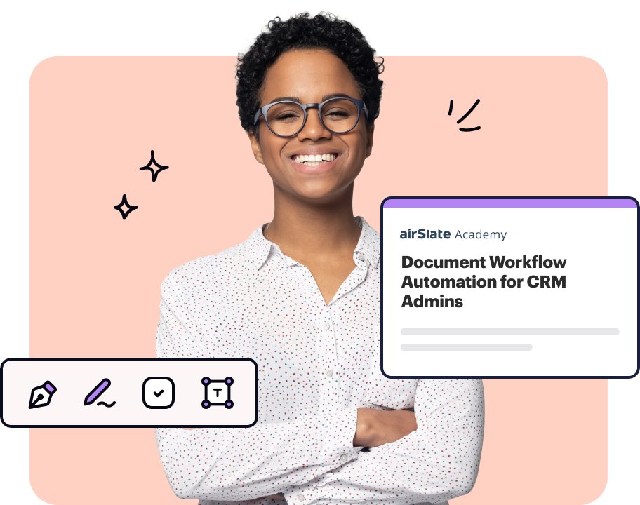 Looking to advance your career as a CRM Admin?

Discover how to make even the most complex CRM processes run like ⏰ clockwork and reclaim time with this FREE #airSlateAcademy online certification course.

Enroll now. ⇢ bit.ly/42kI72b

#lifelonglearning #freecourses