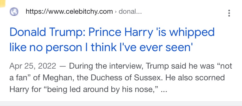 @the_royal_rogue Trump called Harry p* whipped during Piers Morgan interview, so this one  will never ever happen! 😂