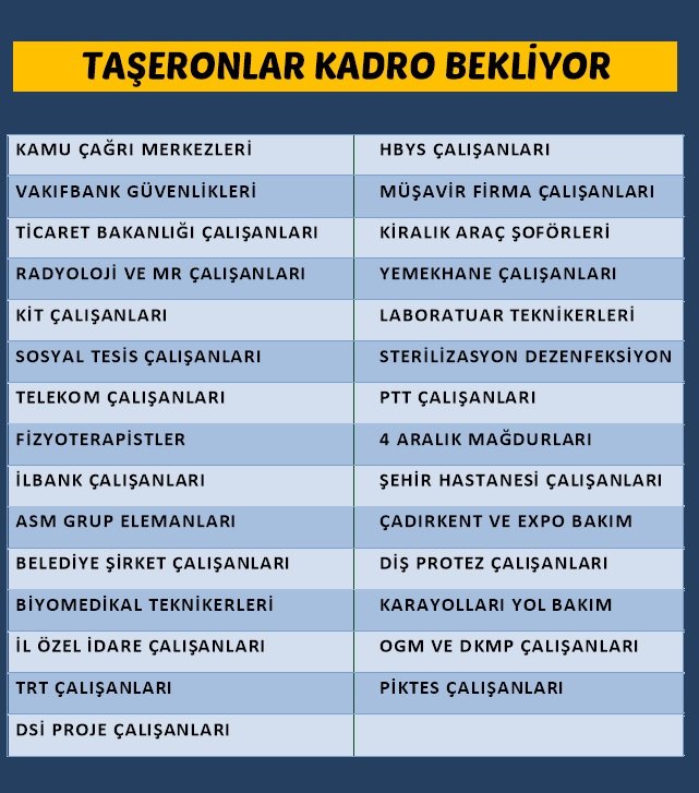 VHasbel's tweet photo. TaşeronaKadro Torbada , toplumsal  beklentilerde en önemli konu biran önce çözüme kavuşsun, ayrımsız kadro istiyoruz
@isikhanvedat 
@Akparti https://t.co/QnFD2BPWyp