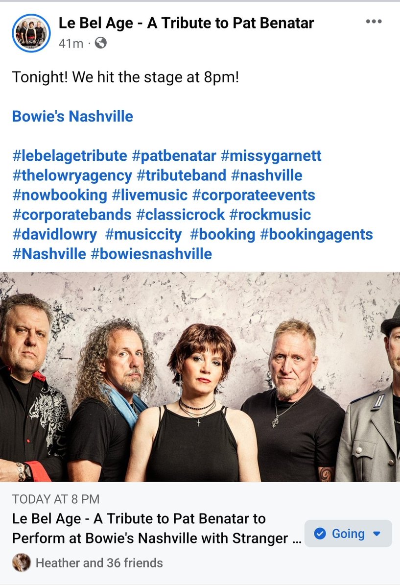 Tonight! 8pm @BowiesNash 
#lebelagetribute #patbenatar #missygarnett  #thelowryagency #tributeband #nashville #nowbooking #livemusic #corporateevents #corporatebands #classicrock #rockmusic #davidlowry  #musiccity  #booking #bookingagents #Nashville #bowiesnashville