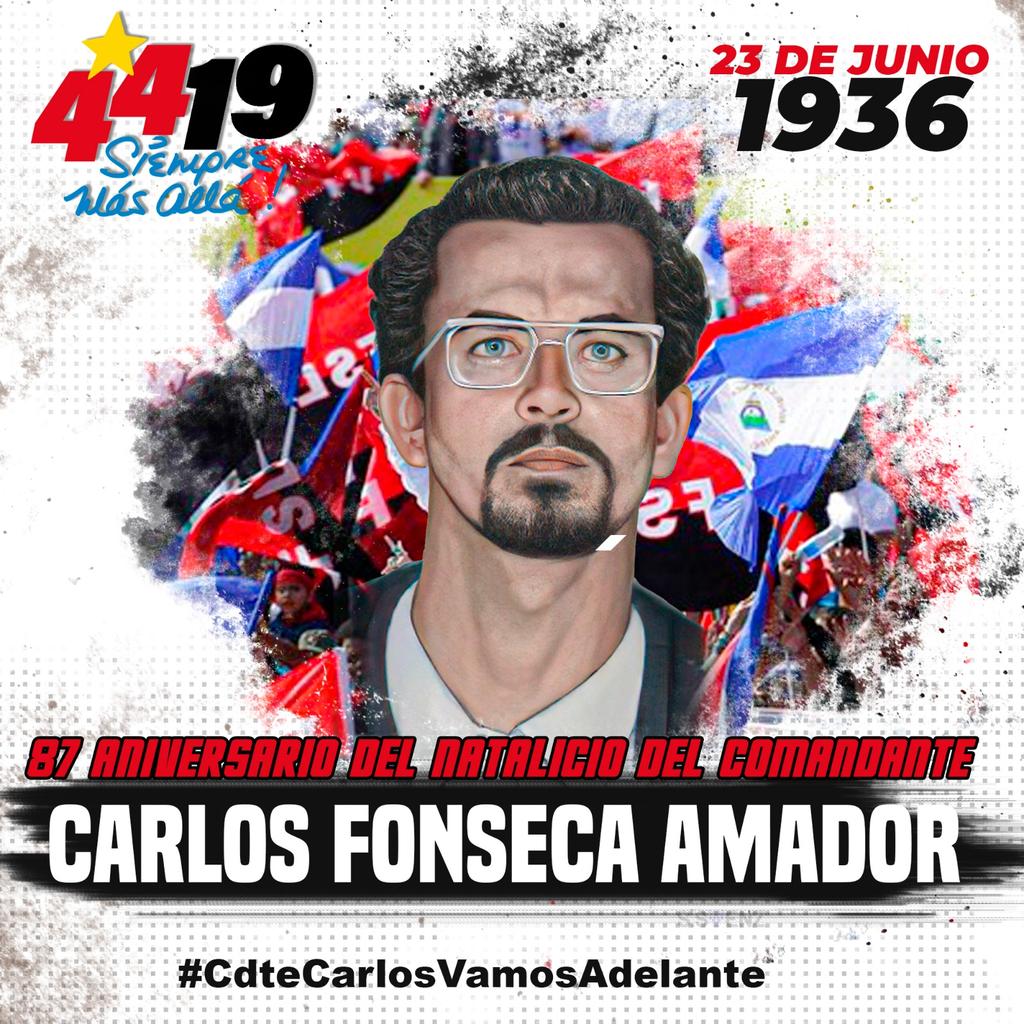 Seguimos tu enseñanza Carlos y Somos conscientes de que el socialismo es la única perspectiva que tienen los pueblos para lograr un cambio profundo en sus condiciones de vida. ¡PRESENTE! ✊ ❤️ 🖤 #UnidosEnVictorias #CdteCarlosVamosAdelante @FloryCantoX @Amanecerabz @ablanco_nic