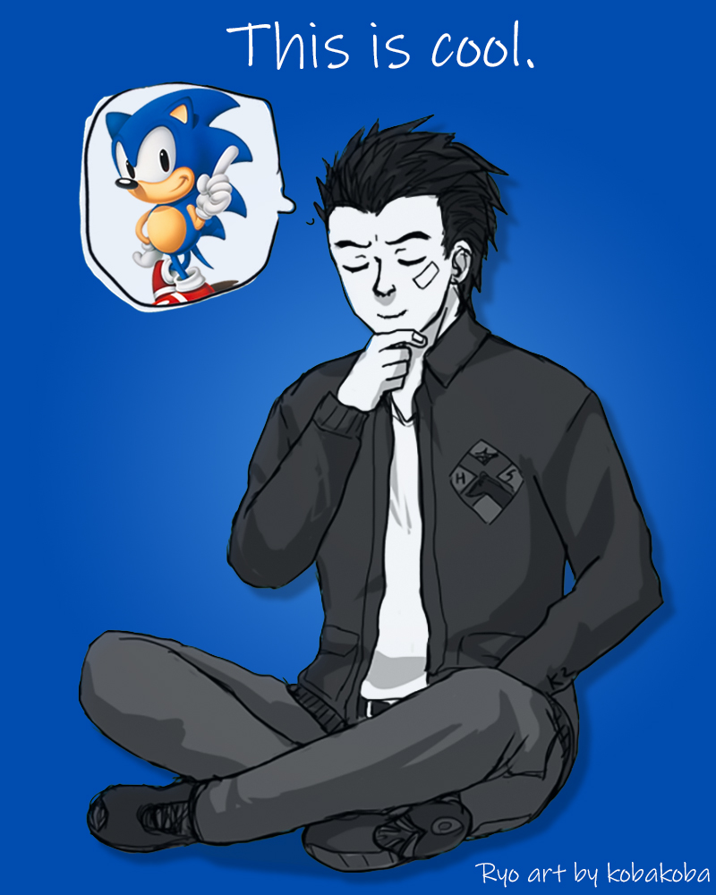 Sonic turns 32 today!💙

Happy Birthday, little friend!🎂

#Shenmue #SonicTheHedeghog 
#FanArtFriday