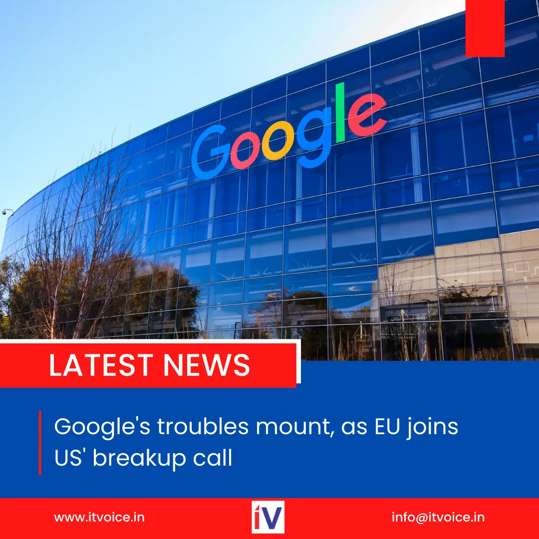 itvoice's tweet image. Google&apos;s advertising business continues to face troubles as both the European Union (EU) and US antitrust regulators are calling for its breakup. 

#GoogleAntitrust #EUvsGoogle #BreakupGoogle #AdvertisingTechnology #MonopolyAbuses #AntitrustRegulation #Divestiture #AdTechRivals