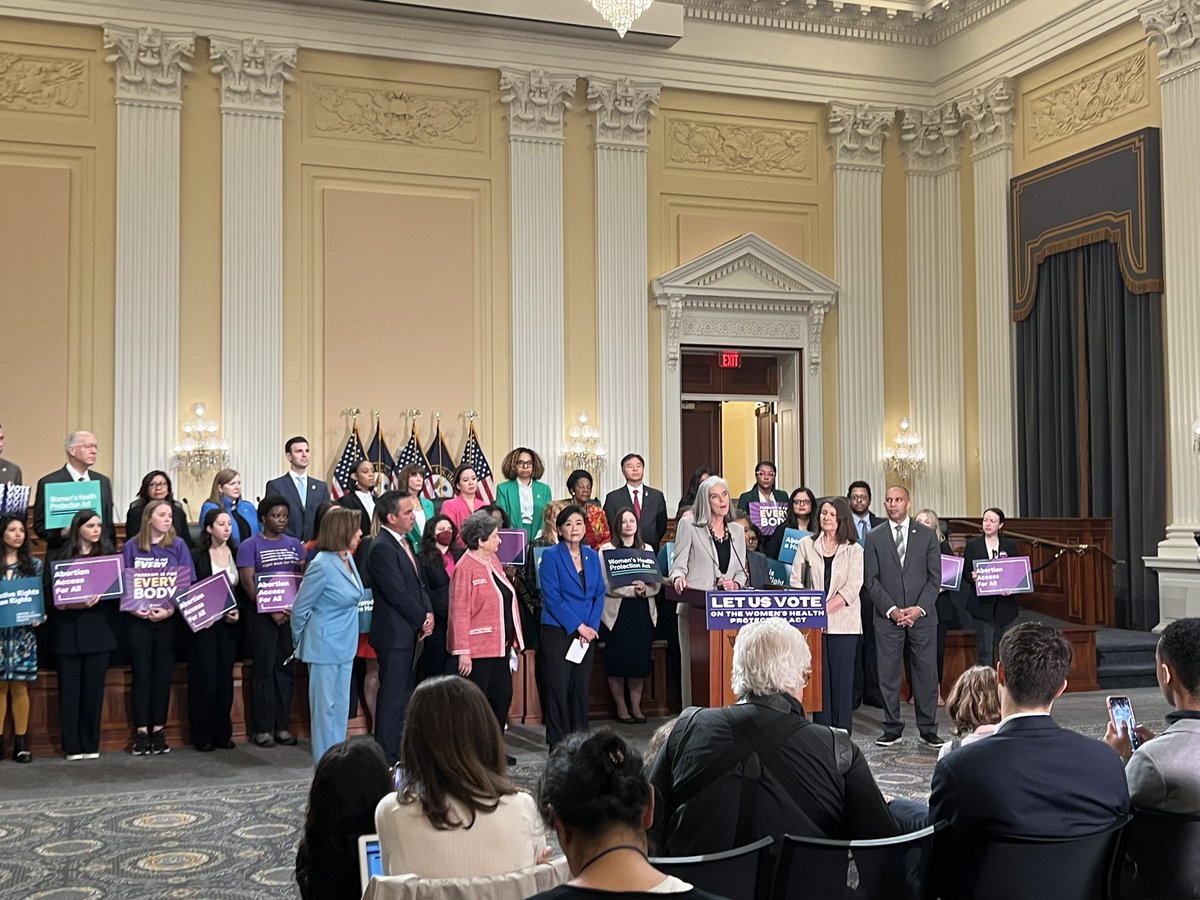 Dems are marking year anniversary of Dobbs decision and are calling on more Rs to sign the discharge petition on the Women’s Health Protection Act 

“It's just eight Republicans that span between us and bringing back abortion rights in this country,” says Rep. Chu