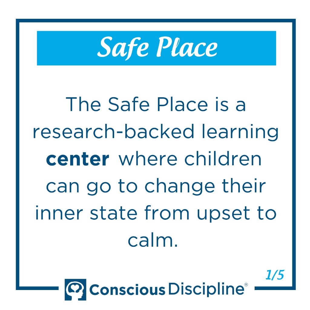 ConsciousD's tweet photo. The Safe Place is the self-regulation structure that combines the Conscious Discipline Skill of Composure and our Power of Perception. Composure is our ability to remain or regain our calm in difficult situations. Perception is how we choose to see certain situations. 1/2 https://t.co/btdnlPTdY9