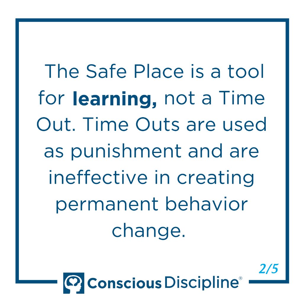 ConsciousD's tweet photo. The Safe Place is the self-regulation structure that combines the Conscious Discipline Skill of Composure and our Power of Perception. Composure is our ability to remain or regain our calm in difficult situations. Perception is how we choose to see certain situations. 1/2 https://t.co/btdnlPTdY9