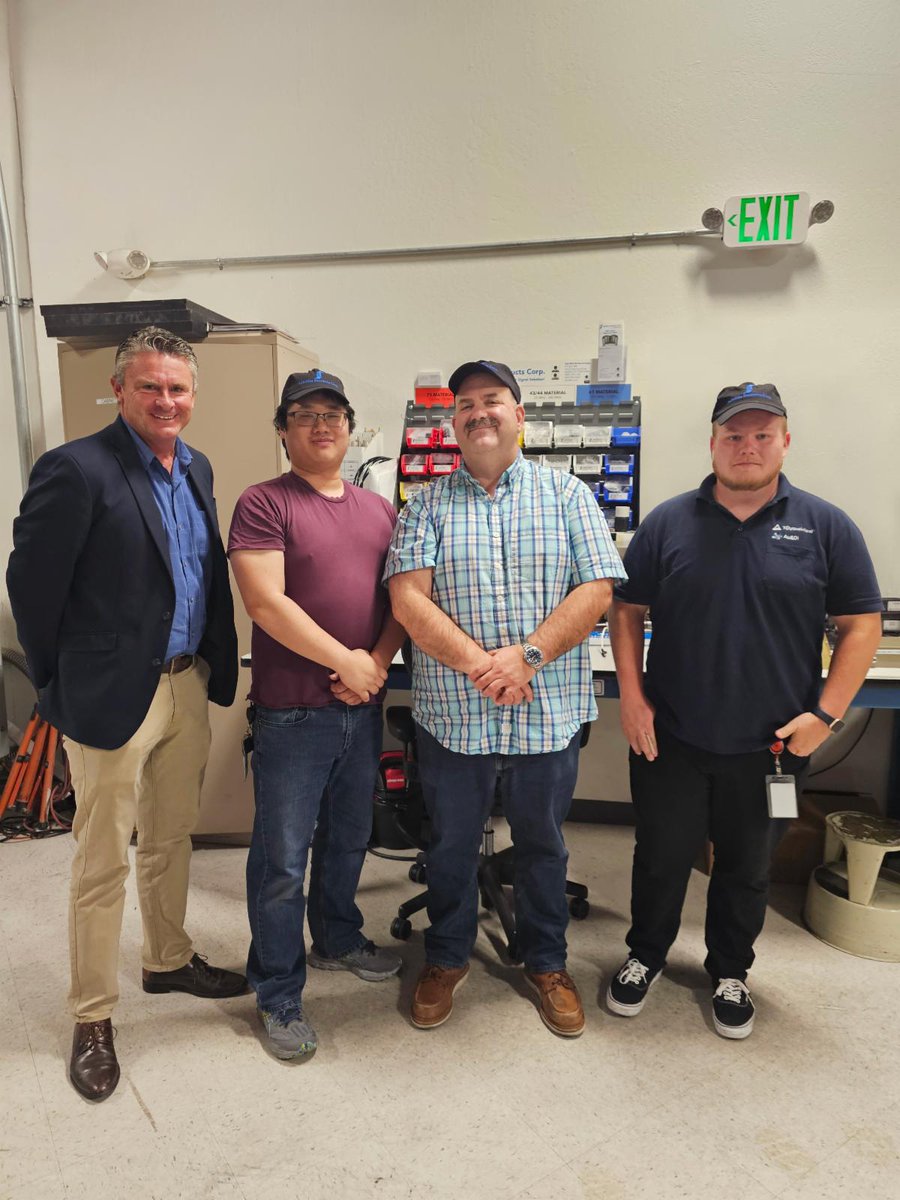 Fair_Rite's tweet photo. David Comerton of TAARCOM confirmed TUV in Fremont, CA was stocked with Fair-Rite's FAMOUS Signal Solution Kit! Ashley Knaggs, Area Sales Manager, even made sure Michael Yom, Richard Decker and Nathaniel Beyer all had a Fair-Rite hat to go along with their Signal Solution! Thank https://t.co/DGgBitkpSR