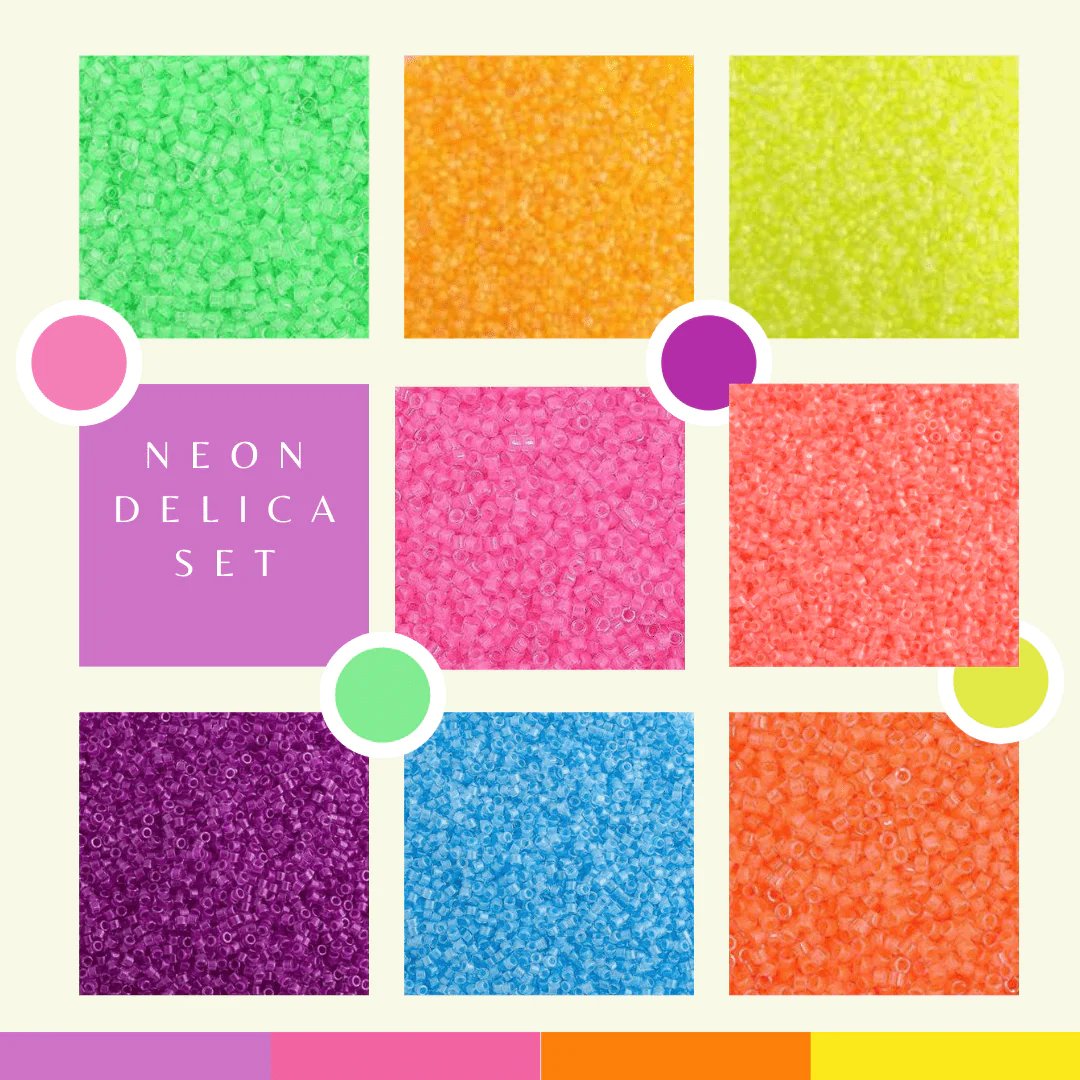 🌈Pride Month Beading Supplies🌈
Delica Luminous Neon Set, 8 Delica Beads Set, Rainbow Promotion

my.mtr.cool/pidtxqppwt

#pridebeading #beadwork #beading #🌈 #beadingsupplies  #beadsupplies #delicaset #delicabeads #delica #brickstitch  #neonbeads #beadedearrings