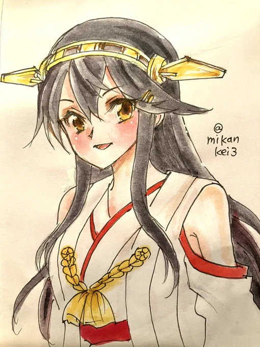 勝手を許さない榛名 #艦これ版深夜の真剣お絵描き60分一本勝負 #艦これ版真剣お絵描き60分一本勝負_20230623 #榛名 #艦これ