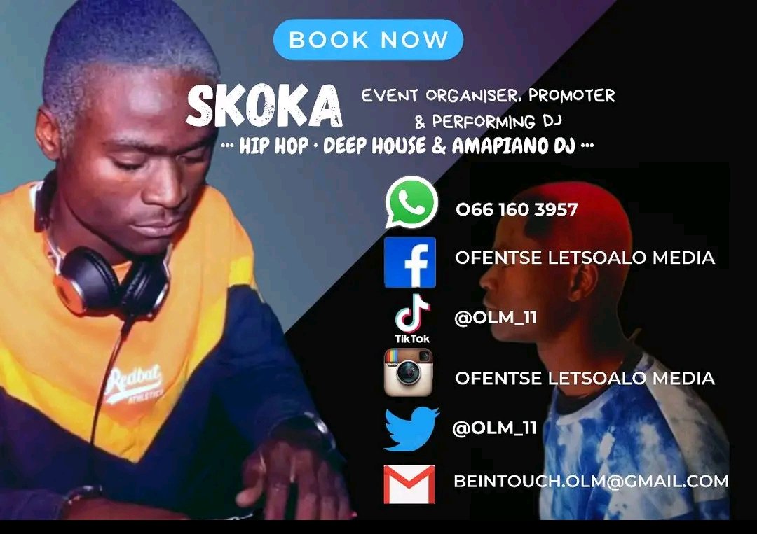 Skoka_'s tweet photo. Tune in to my live mix &amp; interview tonight on #Azitjhe Ikwekwezi FM 😁

21:00 - 00:00
Frequency: 90.6 - 107.7
DSTV - channel 804 
Stream link: https://t.co/ZaPfbtGwga

Big shout out to my management for pulling this one #OLM @OLM_11

Bookings ☎️ : 066 160 3957 https://t.co/nksk5rTtpQ