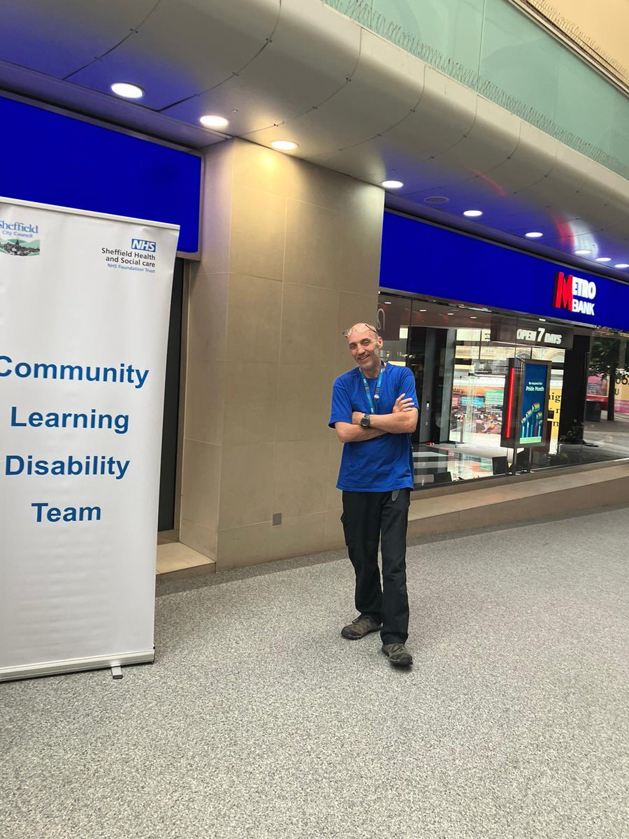 Our final pitch of #LDWeek2023 alongside @SheffieldMencap in Sheffield City Centre. Couldn’t be prouder of our amazing @SHSCFT Community Learning Disabilty Team for the passion and effort put into this week. Thanks to @BurtonSt & @ShuLDSW for being part of our week #nhs