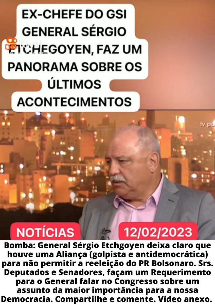 moedaniobioreal's tweet photo. Em entrevista General afirma que houve uma ALIANÇA antidemocrática para impedir reeleição do PR Bolsonaro. #BrasiLivreJB #SomosBrasil #BrasileiroRaiz #FenixPatriotas #RobosComCPF #DireitapeloBrasil #ArqueirosPatriotas #GrPATRIOTABRASIL #MosqueteirosPatriotas #BolsonaroElegivel https://t.co/fNtOZwQedX