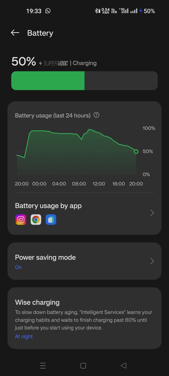 Mayank___Mehta's tweet image. Hi why is my phone showing wrap charge 65 on the Home screen and Super Vooc charging on the battery settings screen.#OnePlus9R #oneplusissues.