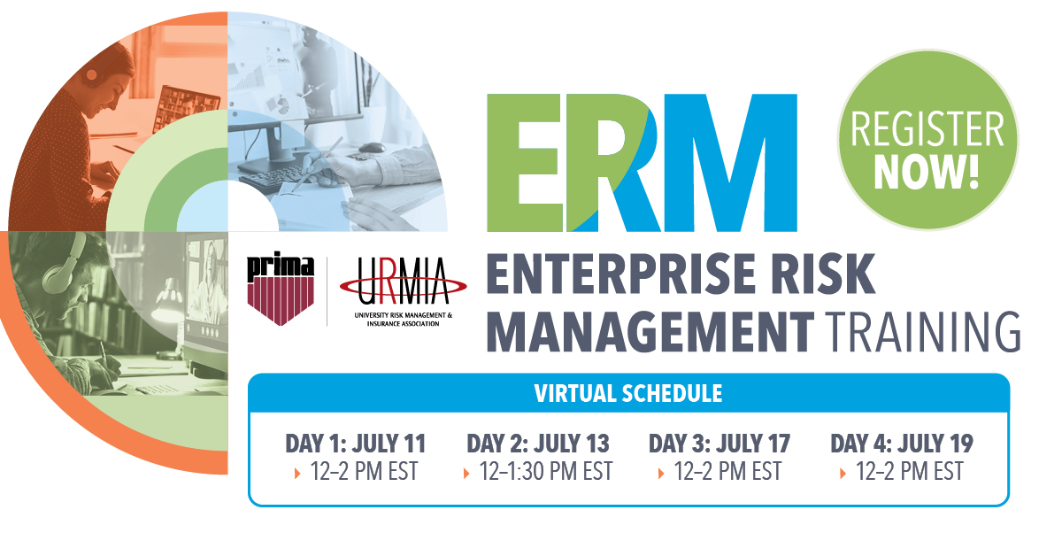 📆Save your seat for the July installment of PRIMA's Enterprise Risk Management Virtual Training. Register today: ow.ly/sP7l50OVkta

#prima #riskmanagement #virtualtraining