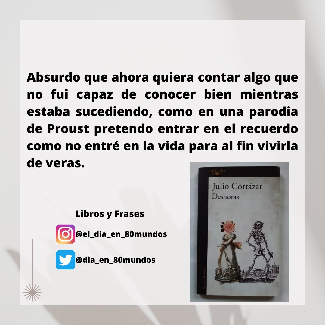 📖#Deshoras
📚#Alfaguara

#JulioCortázar