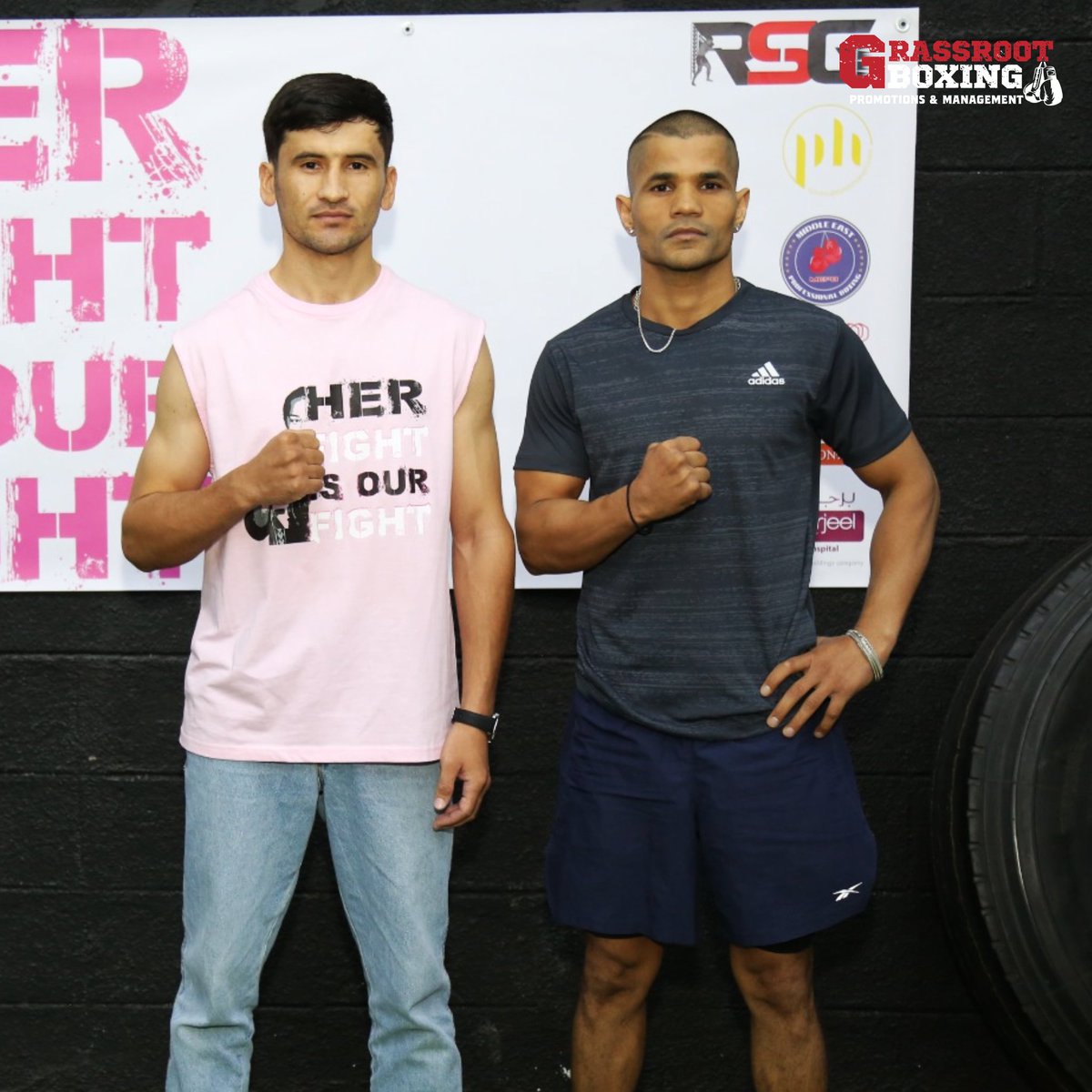 Grassrootboxin1's tweet photo. Locked, Loaded, Ready to Battle! 🔥
.
The Tension Rises! Weigh-in and Face-off completed for tomorrow's epic showdown in Dubai!💥🥊
.
#boxing #faceoff #showtime #fighter #indianathelete #proboxing #proboxingindia #dubai #uae #india #grassrootboxingpromotions https://t.co/auNI8v4vYE